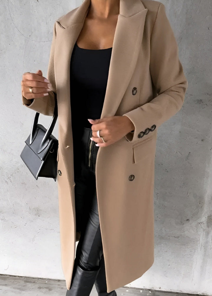 Sandra™ Tailored Double-Breasted Coat