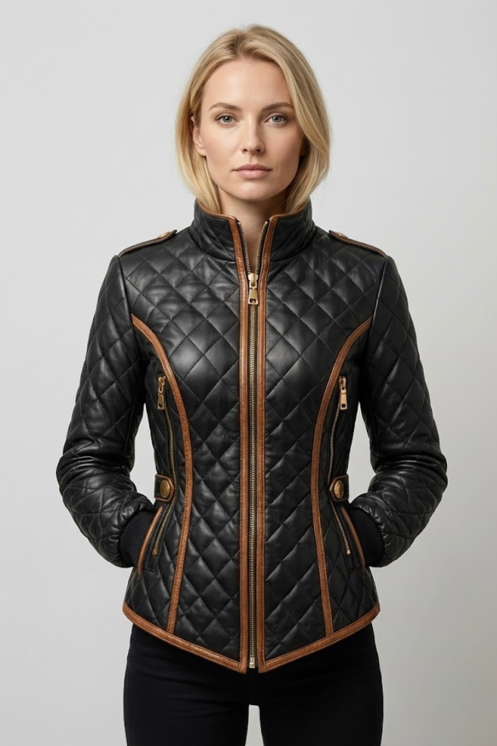 Brooke™ Quilted Biker Jacket