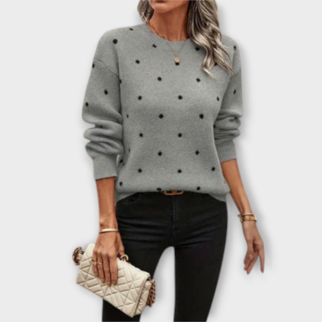 Amaris™ | Cozy Dotted Knit Sweater