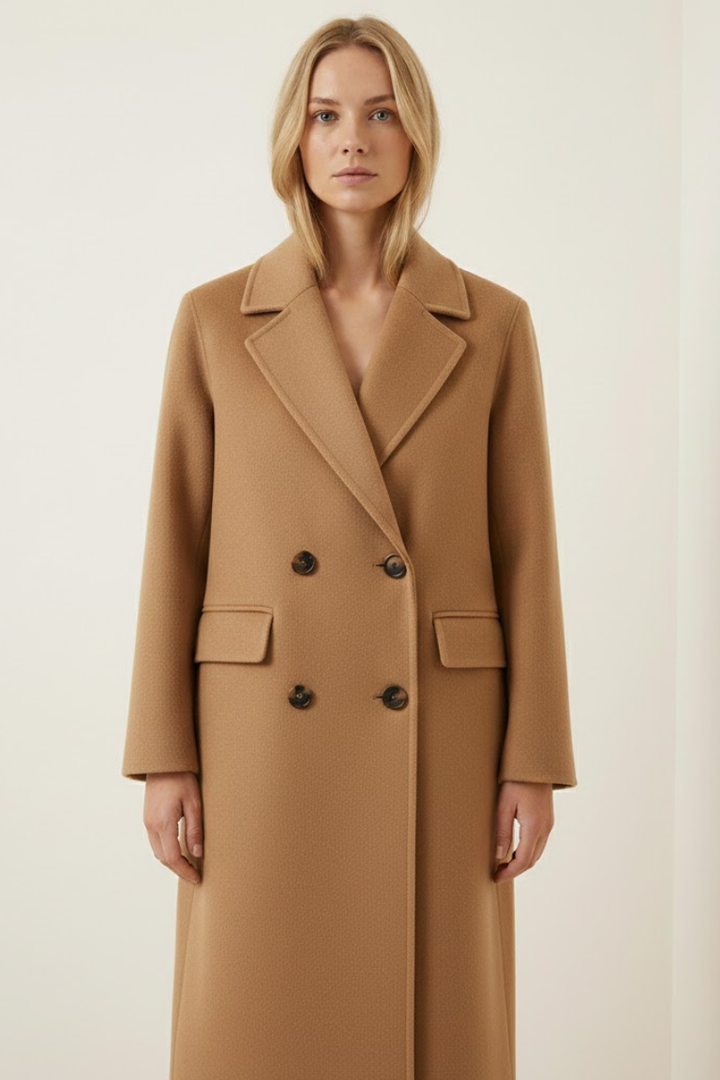 Sandra™ Tailored Double-Breasted Coat