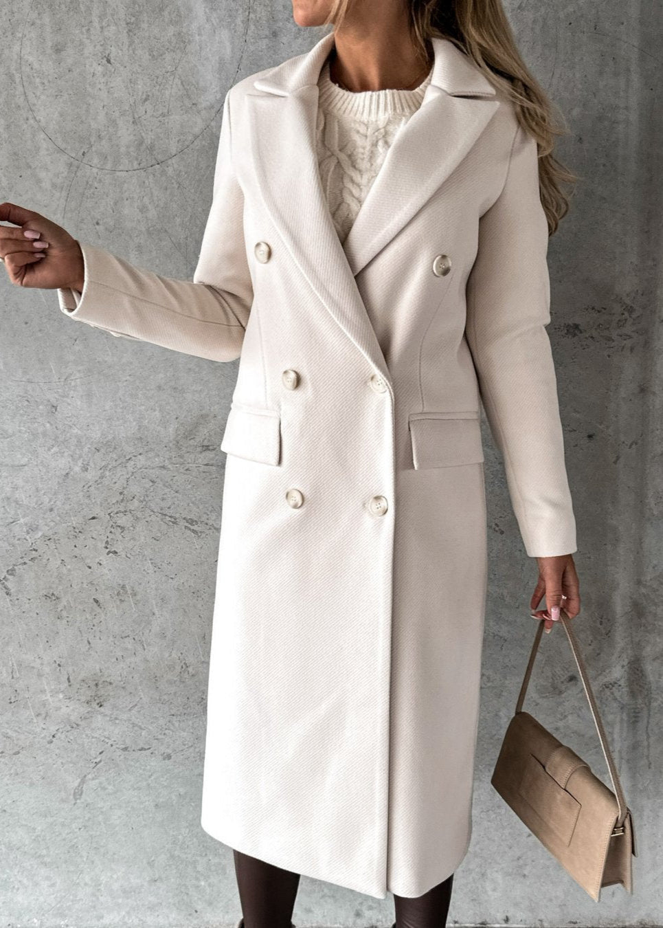 Sandra™ Tailored Double-Breasted Coat