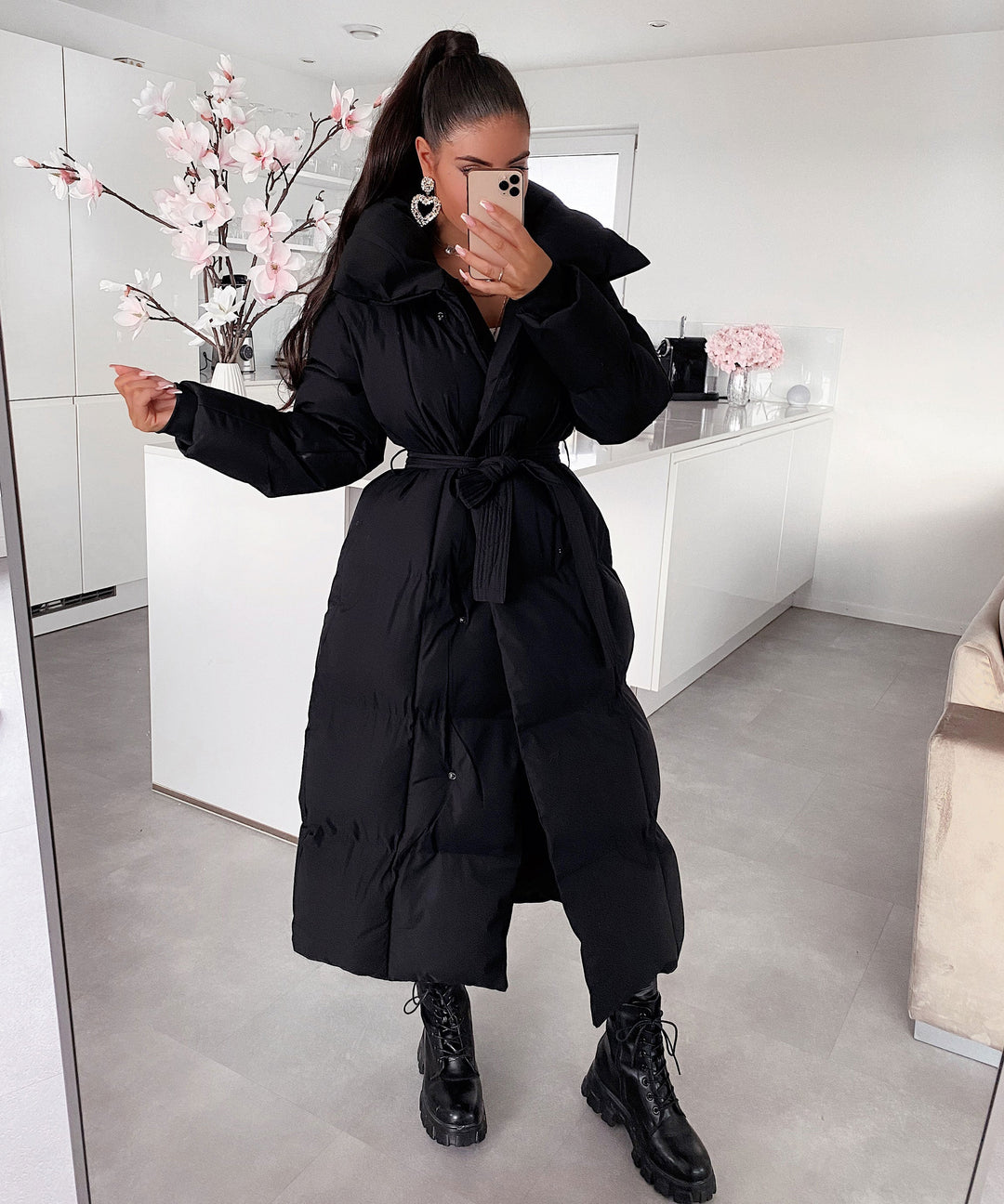 Victoria™ Belted Long Puffer Coat