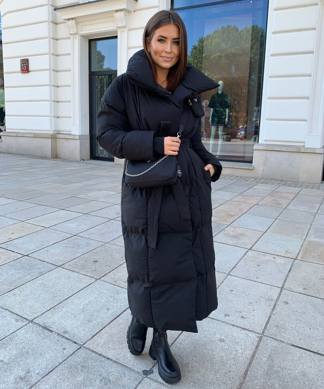 Victoria™ Belted Long Puffer Coat
