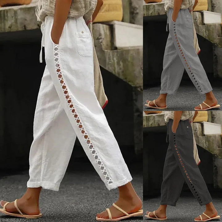 Vintage Ankle-Length Wide Pants