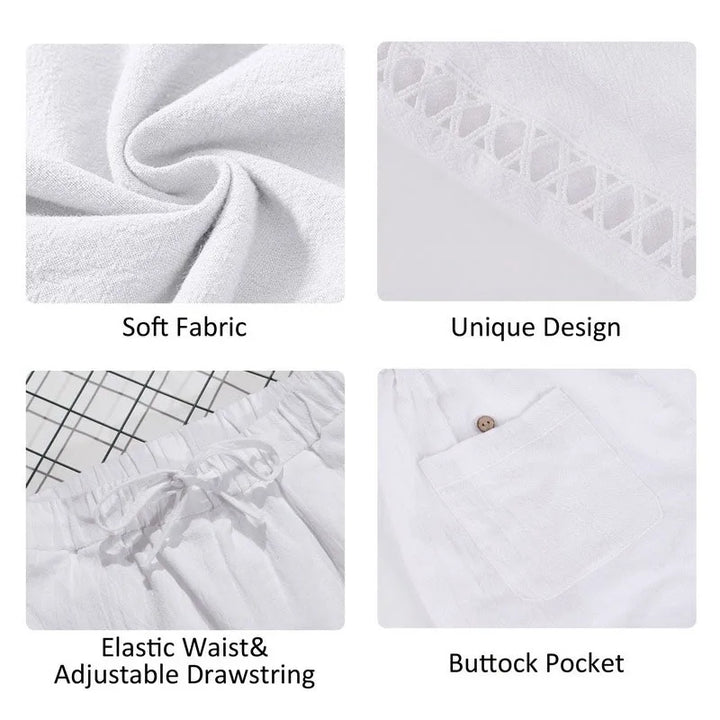 Vintage Ankle-Length Wide Pants