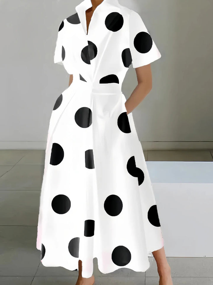 Geometric Printing Dress