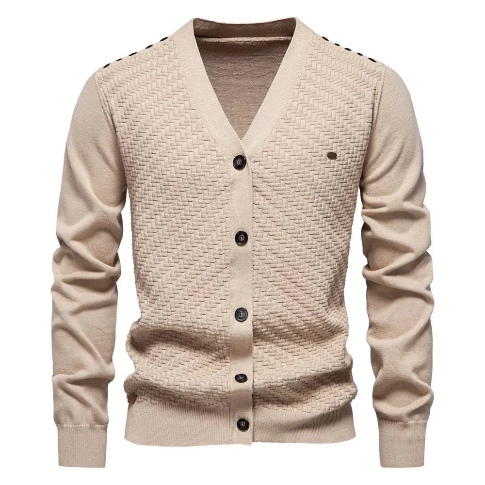 Samuel™ Textured Button Cardigan