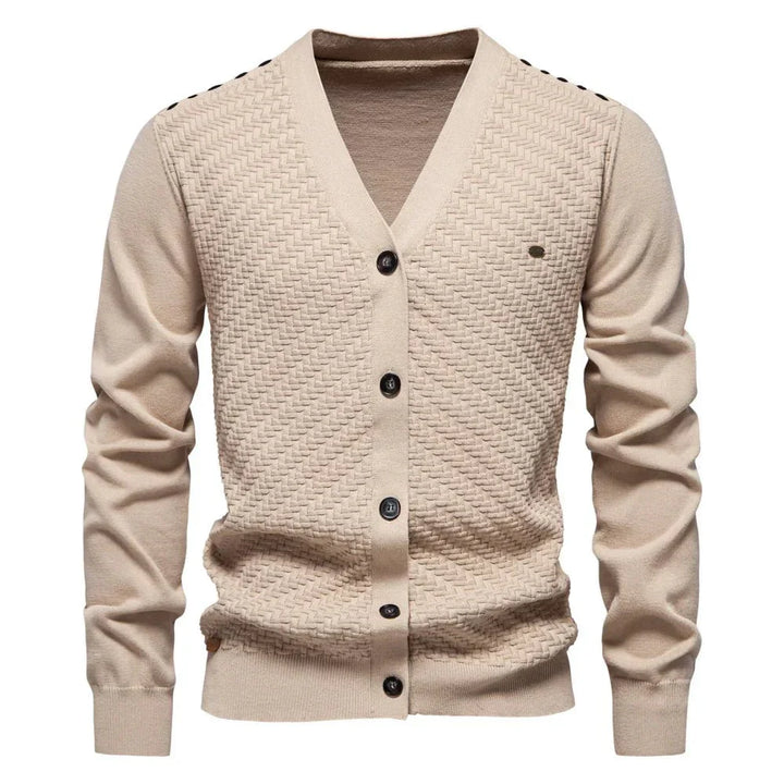 Samuel™ Textured Button Cardigan