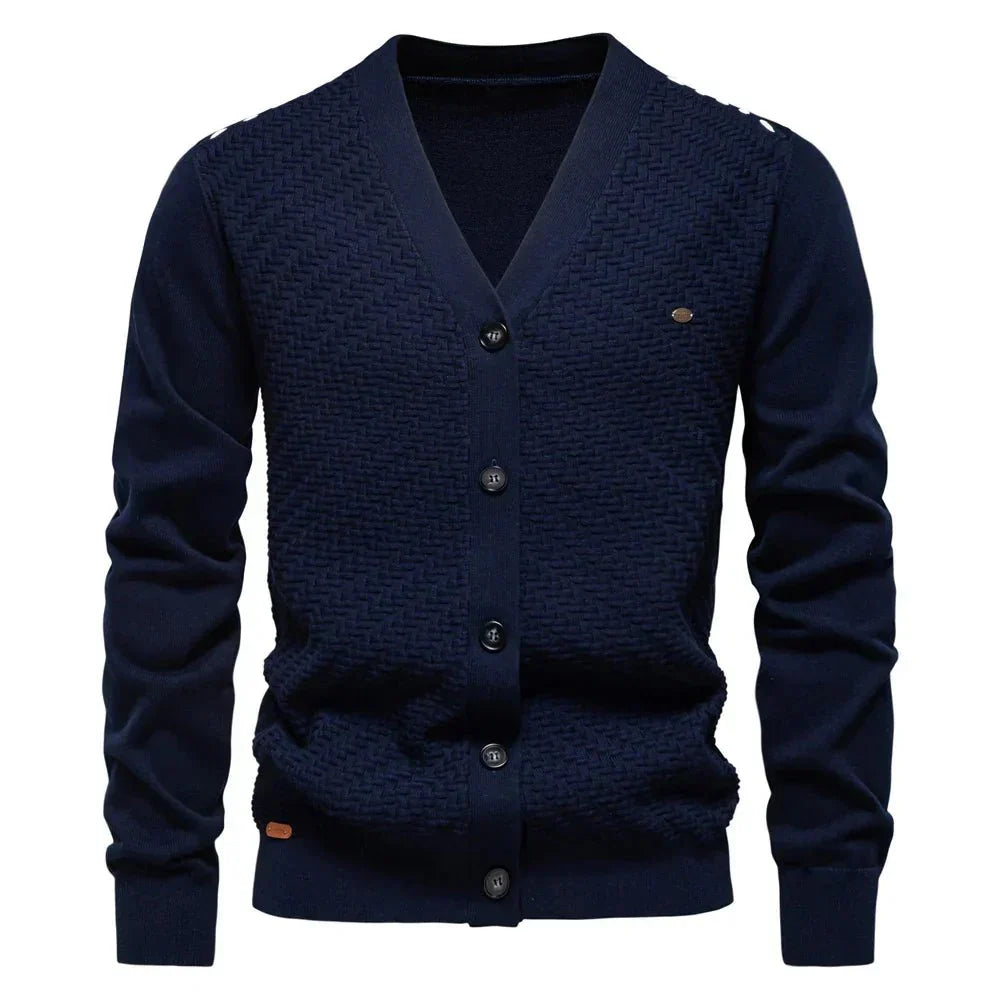 Samuel™ Textured Button Cardigan