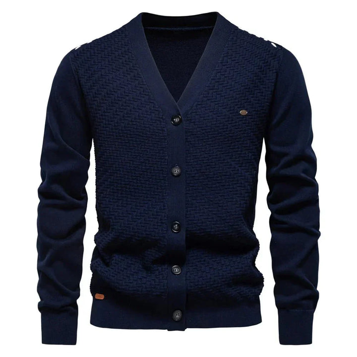 Samuel™ Textured Button Cardigan