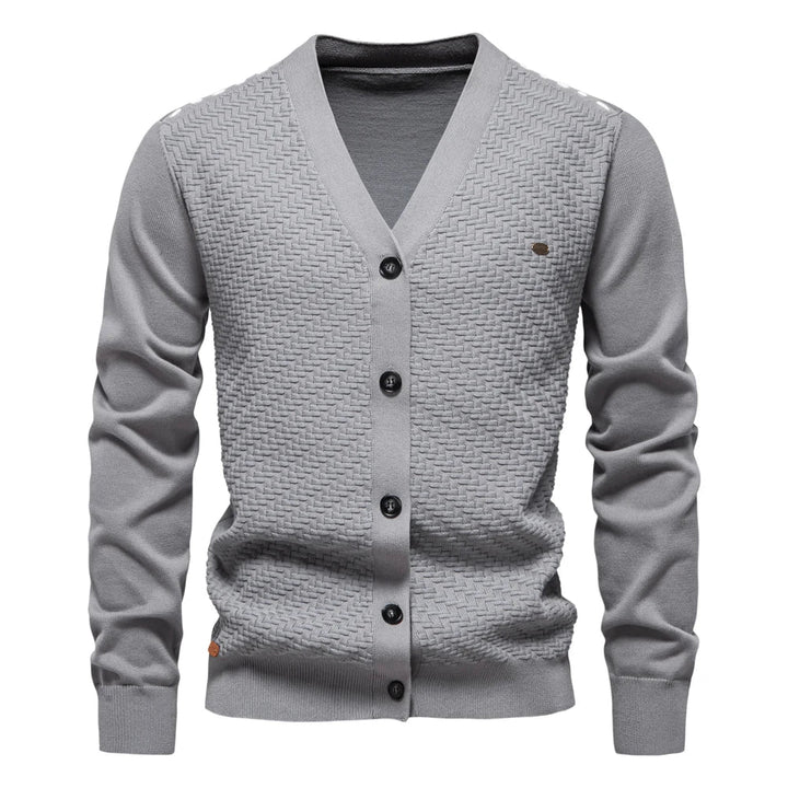 Samuel™ Textured Button Cardigan