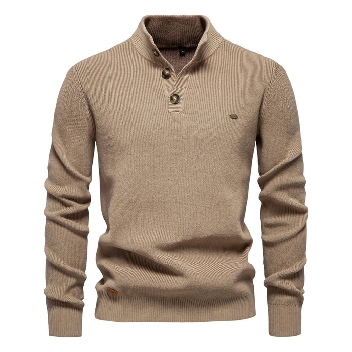Thomas™ Button-Neck Knit Sweater
