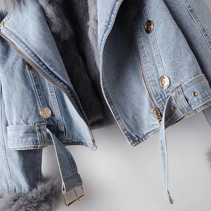 Harper™ Faux Fur Denim Jacket