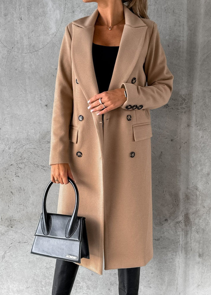 Sandra™ Tailored Double-Breasted Coat