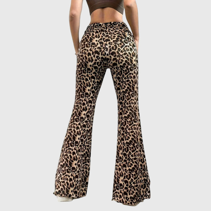 Leona - Leopard Bootcut Pants