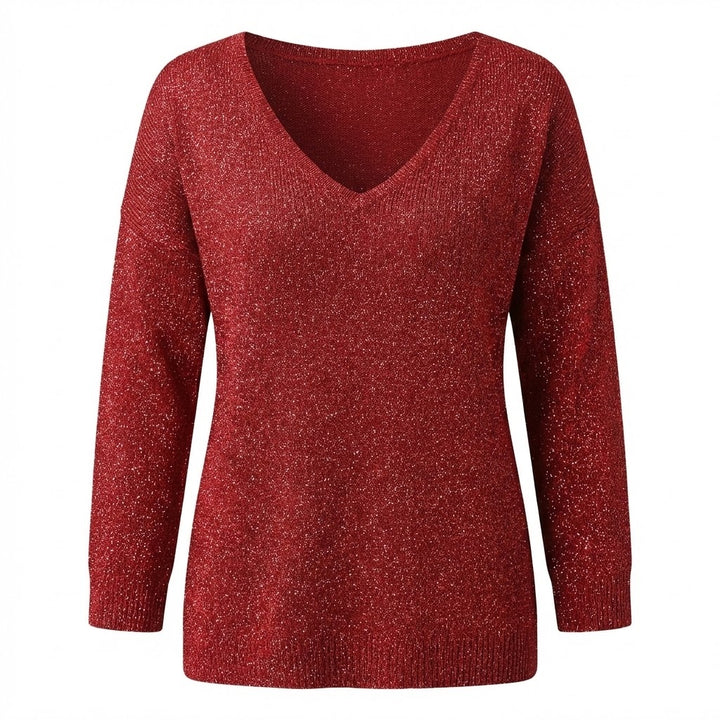 María™ V-Neck Christmas Sweater