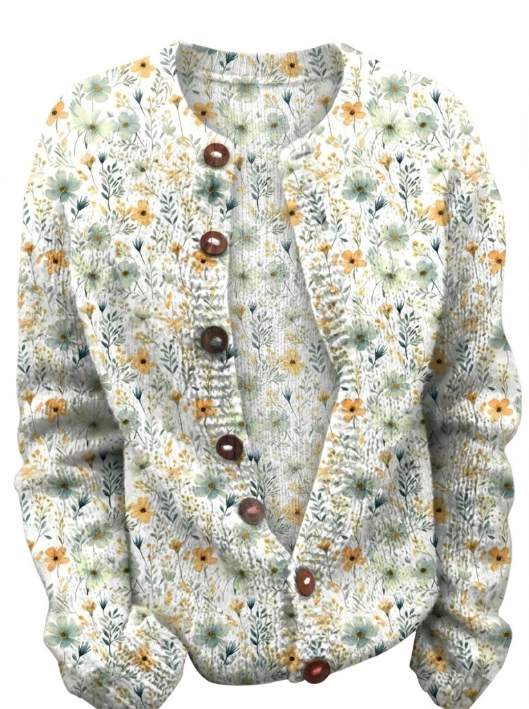 Brinley™ Watercolor Roses Cardigan