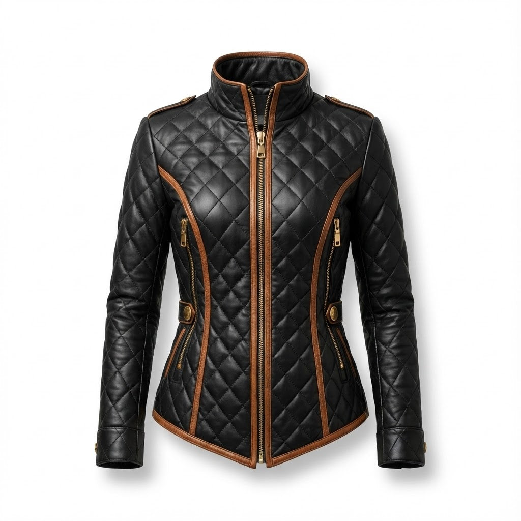 Brooke™ Quilted Biker Jacket