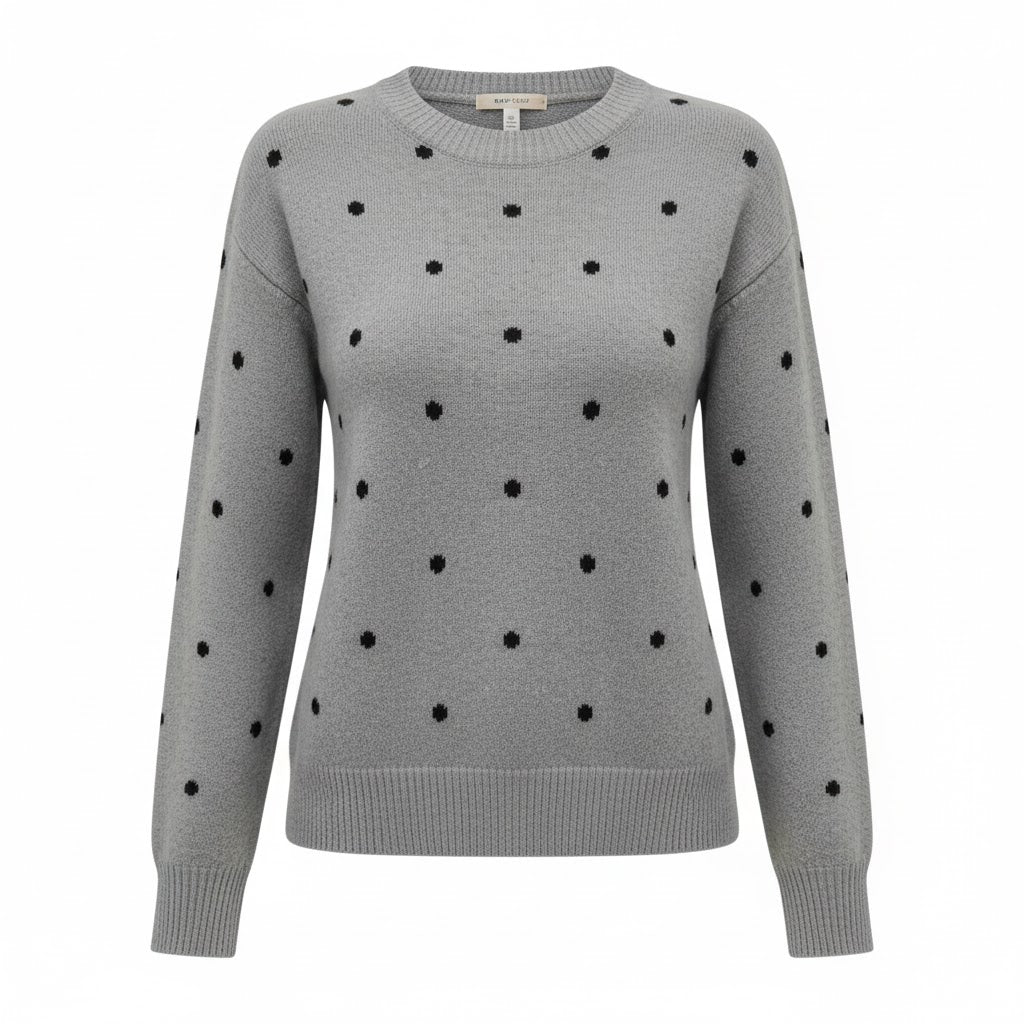 Amaris™ | Cozy Dotted Knit Sweater