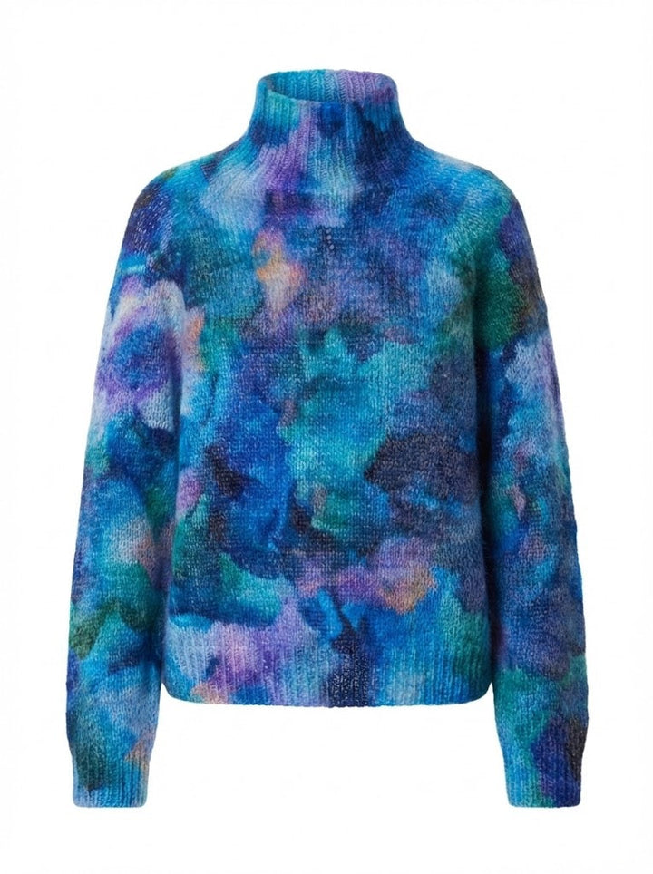 Quincy™ Floral Abstract Turtleneck