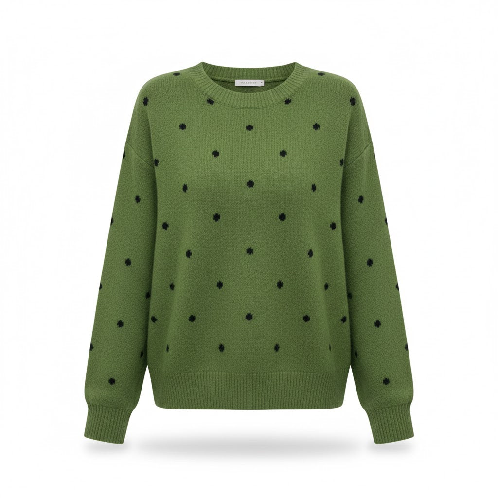 Amaris™ | Cozy Dotted Knit Sweater