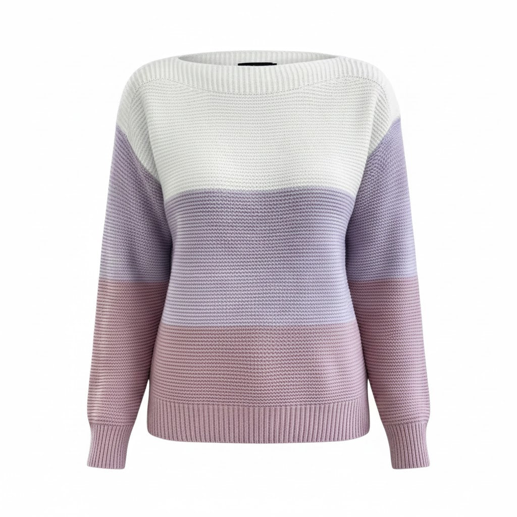 Aspen™ | Cozy Two-Tone Knit Sweater