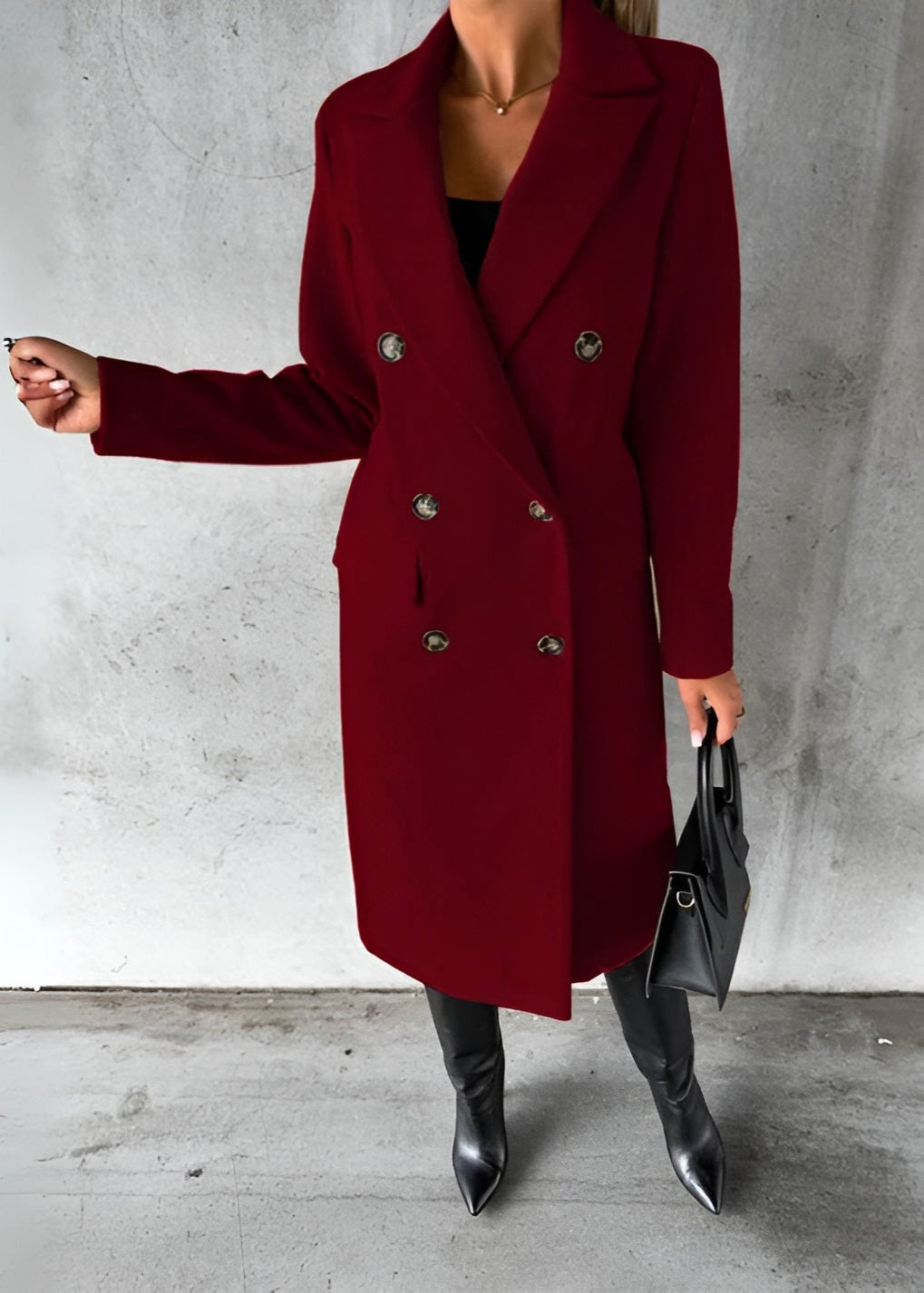 Sandra™ Tailored Double-Breasted Coat